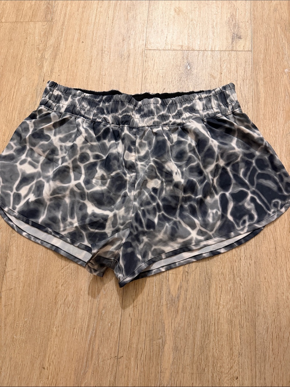 Victoria's Secret Gray & White Tie-Dye Athletic Shorts